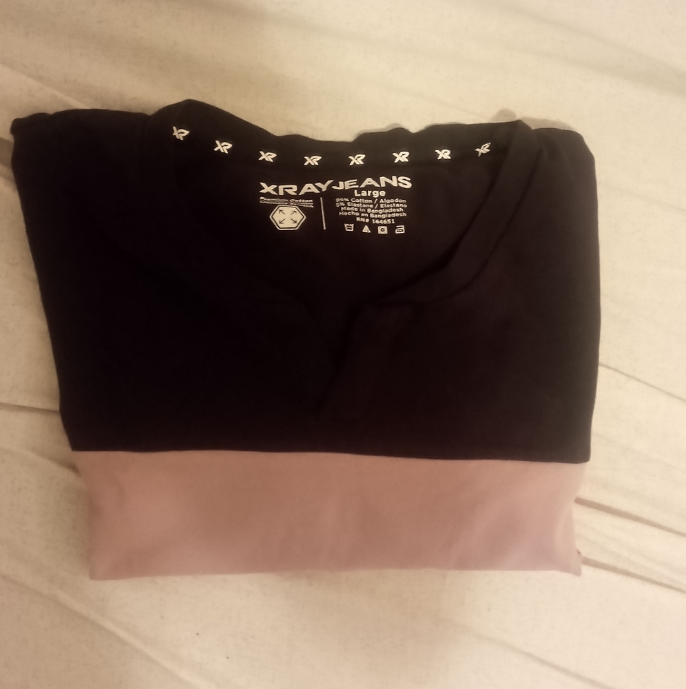 2 tone stretch T-shirt